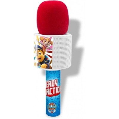 PAW PATROL, MICROFONO BLUETOOTH CON LUZ