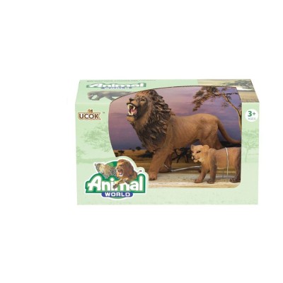 CAJA ANIMALES LEONES