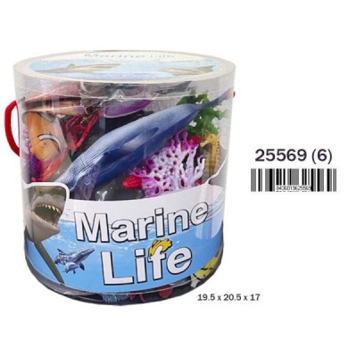 BOTE 34 PCS. ANIMALES MARINOS