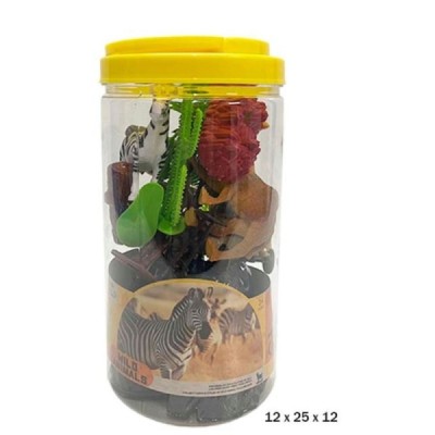 BOTE ANIMALES PVC SELVA CON ACCESORIOS