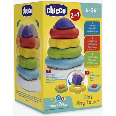 2 EN 1 PIRÁMIDE DE ANILLOS CHICCO