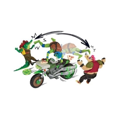 Tortugas Ninja Vehiculo c. Figura Leonardo