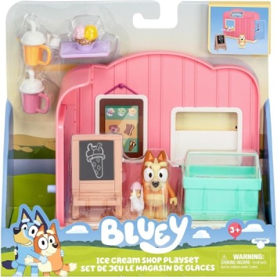 Bluey - Mini Playsets con Figura Heladería