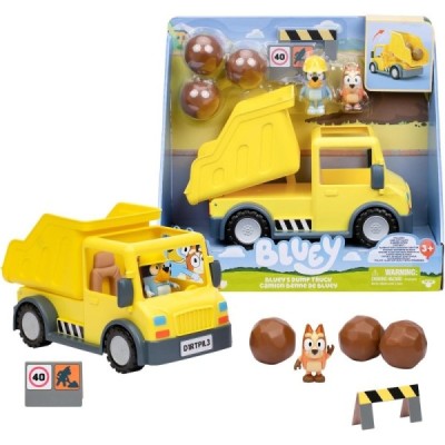 Bluey Camión Volquete con figura -Dump Truck