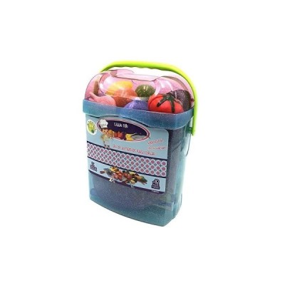 SET ALIMENTOS DE CORTAR 55 PIEZAS CUBO TRANSPORTE