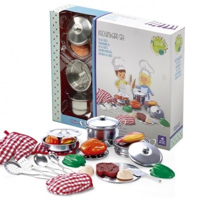 SET DE MENAJE COCINA ACERO INOXIDABLE 23 Pzas.