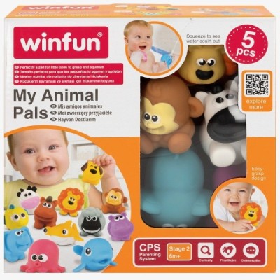 WINFUN Pack 5 Animales: Granja o Jungla BAÑO