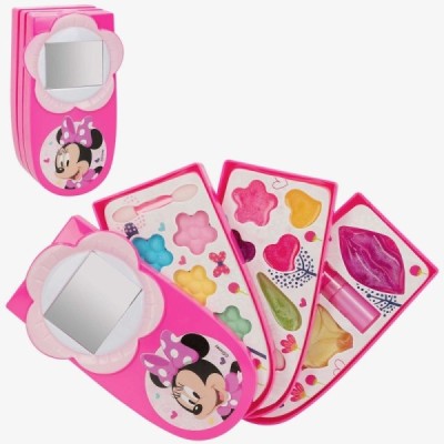 JUEGO MAQUILLAJE TELEFONO 3 NIVELES MINNIE