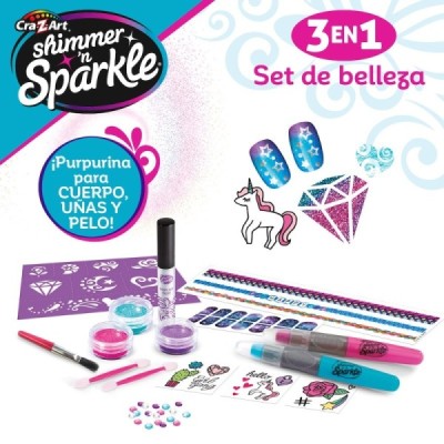 SHIMMER N SPARKLE-3 EN 1 SET DE BELLEZA
