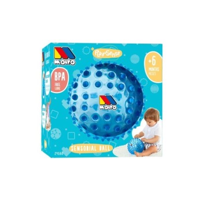 BOLA SENSORIAL 20 CM DIAMETRO AZUL MOLTO