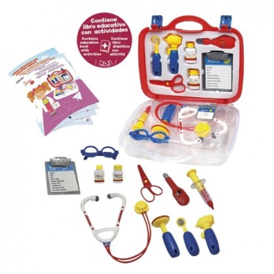 MALETIN DOCTOR DELUXE EDUCATIVO 12 PIEZAS + LIBRO