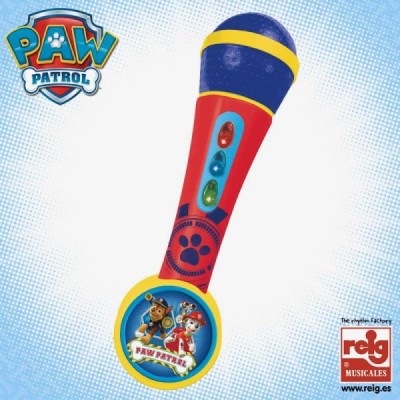 PAW MICRO DE MANO Patrulla Canina CON AMPLI Y RITMOS