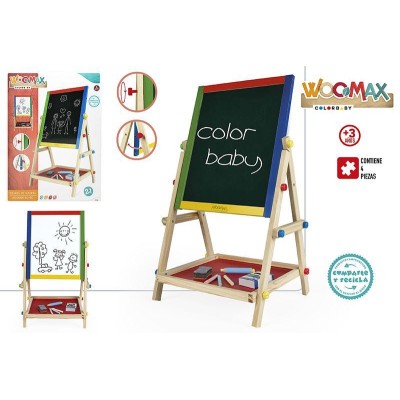 WOOMAX-PIZARRA BLANCA/NEGRA CON ACCESORIOS