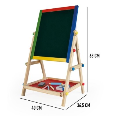 WOOMAX-PIZARRA BLANCA/NEGRA CON ACCESORIOS