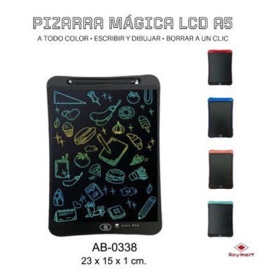 PIZARRA MAGICA LCD A5 COLOR,5 COLORES