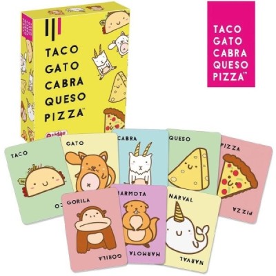Juego Cartas Taco, Gato, Cabra, Queso, Pizza
