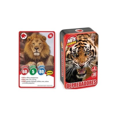 Juego Cartas HIT Depredadores en Caja