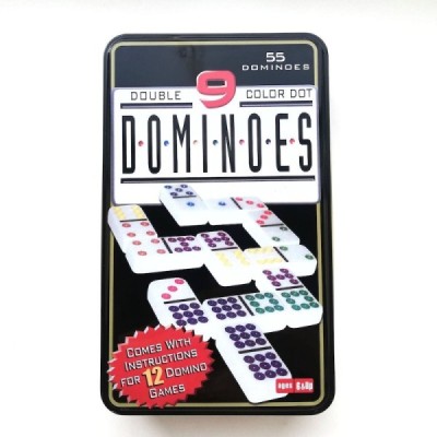 DOMINO, NUEVE DOBLE,CAJA LATA
