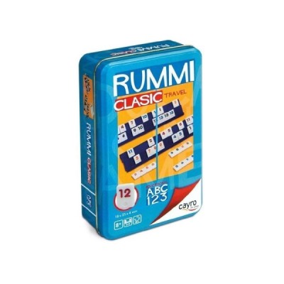 JUEGO RUMMI VIAJE CAJA DE METAL
