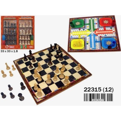 TABLERO MADERA 3 EN 1