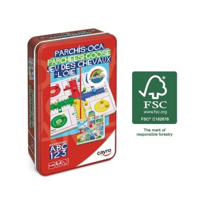 PARCHÍS - OCA CAJA METAL (MADERA FSC)