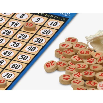 LOTERÍA 48 CARTONES CAJA MADERA