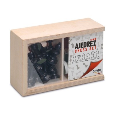Piezas AJEDREZ N3 EN CAJA DE MADERA