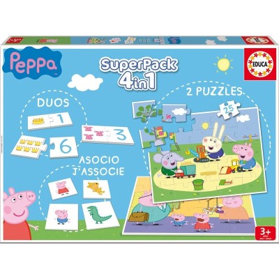 EDUCA, SUPERPACK 4 EN 1, PEPPA PIG