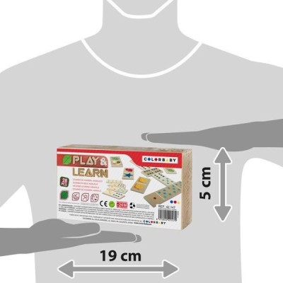 DOMINO MADERA ANIMALES 28 PZAS -  24M- WOOMAX