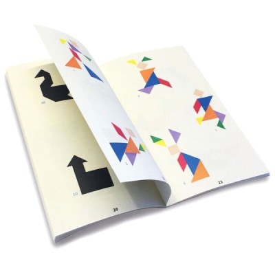 TANGRAM (MADERA FSC) DE COLORES EN CAJA DE METAL