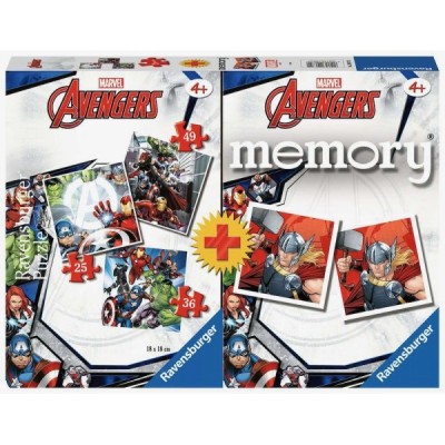 Multipack Memory + 3 Puzzles Avengers