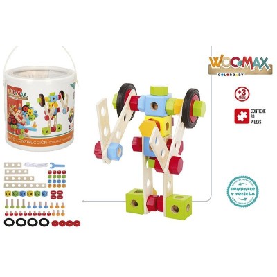 WOOMAX-CUBO 80 BLOQUES MADERA