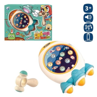 JUEGO HABILIDAD MARTILLO NAVE ESPACIAL 26 X 18 CM