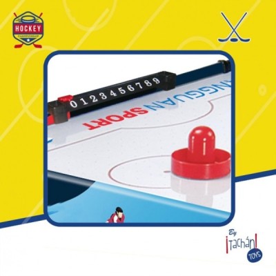 JUEGO HOCKEY AIRE C/PATAS Y MARCADOR 121X61X79cm.