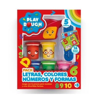 PLAY DOUGH - PACK LETRAS, COLORES, NÚMEROS Y FORMA