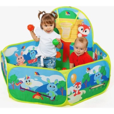 Parque de Bolas -con Canasta y 25 Bolas MOLTO