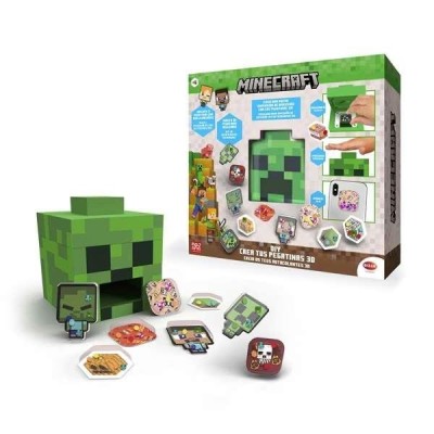 CREA TUS PEGATINAS 3D MINECRAFT