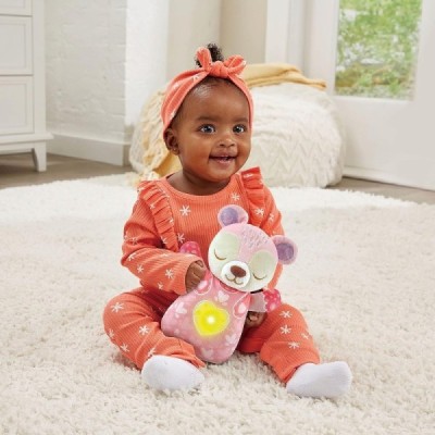 Peluche de cuna Osito melodías rosa Vtech