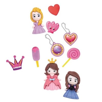 4 BOTES PLASTILINA PRINCESAS