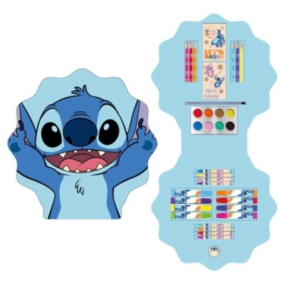 SET PAPELERÍA COLOREABLE Stitch en Caja