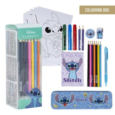 SET PAPELERÍA COLOREABLE Stitch