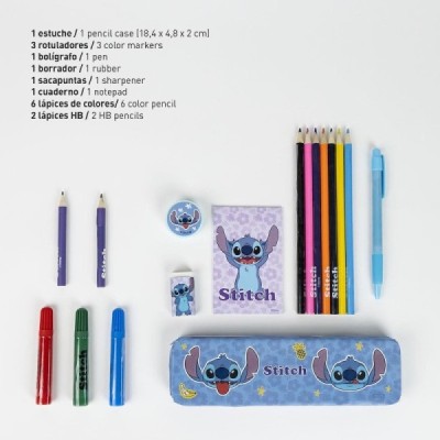 SET PAPELERÍA COLOREABLE Stitch