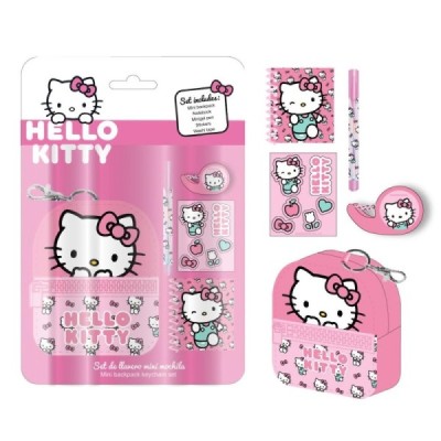 SET DE PAPELERÍA MINIMOCHILA Hello Kitty