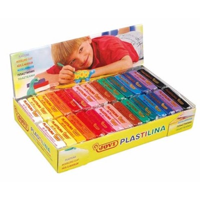 PLASTILINA Caja 30 pastillas 50 g colores Surtidos