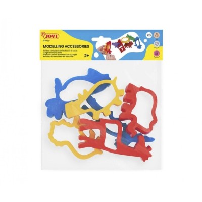 JOVI Bolsa 6 moldes de corte animales jungla