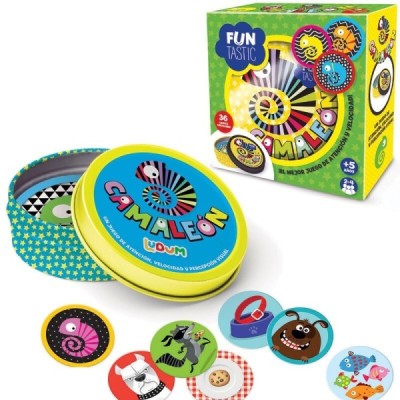 CARTAS REDONDAS FUNTASTIC - CAMALEÓN con caja