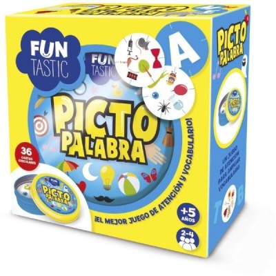CARTAS REDONDAS FUNTASTIC - PICTO PALABRA con caja