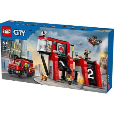Lego 60414, City Parque de Bomberos con Camión de