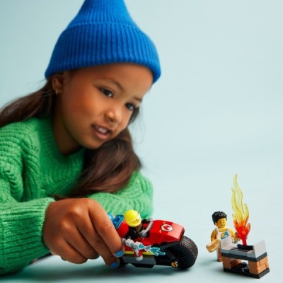 Lego 60410, City Moto de Rescate de Bomberos