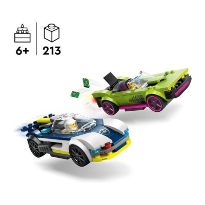 Lego 60415, City Coche de Policía y Potente Deport